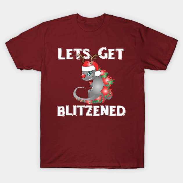 Magzzilla Lets Get Blitzened T-Shirt by Wrathian